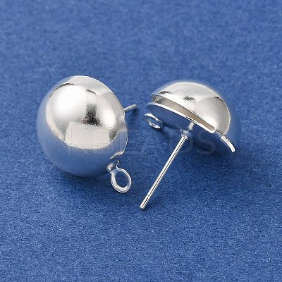 Brass Stud Earring Findings KK-G604-01S-07-1