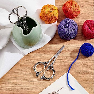 2Pcs 2 Style Stainless Steel Scissors TOOL-SC0001-31-1