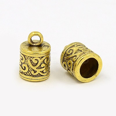 Tibetan Style Cord Ends TIBEP-LF10887YKG-AG-LF-1