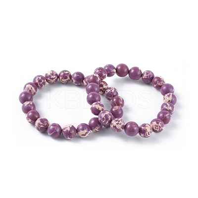Synthetic Regalite Bead Stretch Bracelets BJEW-K212-C-024-1-1