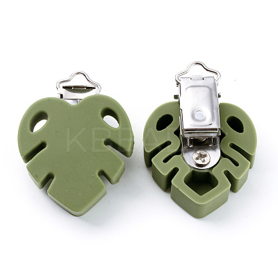 Food Grade Eco-Friendly Silicone Baby Pacifier Clips SIL-S003-03C-1