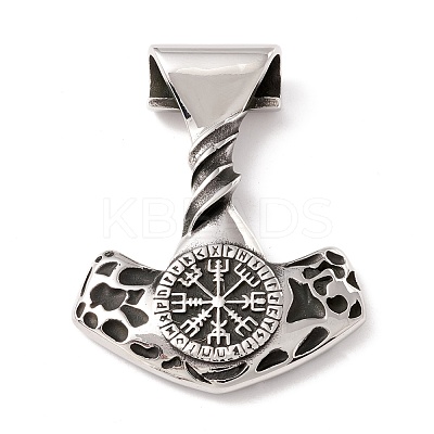 304 Stainless Steel Pendants STAS-M299-23AS-1