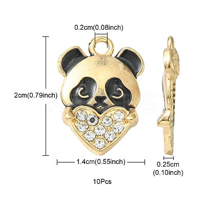 Alloy Enamel Pendants FIND-YW0002-14-1