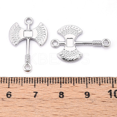 Alloy Double Axe Connector Charms PALLOY-N176-125P-1