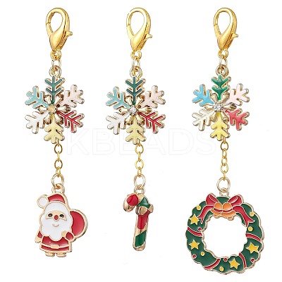 Christmas Theme Alloy Enamel Keychian KEYC-JKC00923-1