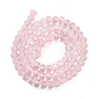 Transparent Baking Paint Glass Beads Strands DGLA-A034-T6mm-D04-1