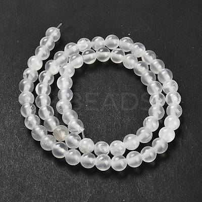 Natural White Jade Beads Strands G-B128-A02-02-1