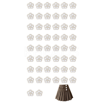 50Pcs Alloy & Resin & Rhinestone Shank Buttons DIY-CA0006-95-1