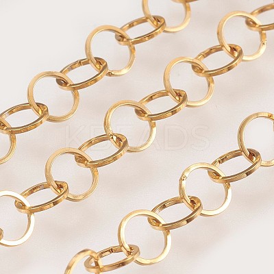 Ion Plating(IP) Handmade 304 Stainless Steel Rolo Chains STAS-P200-05G-1