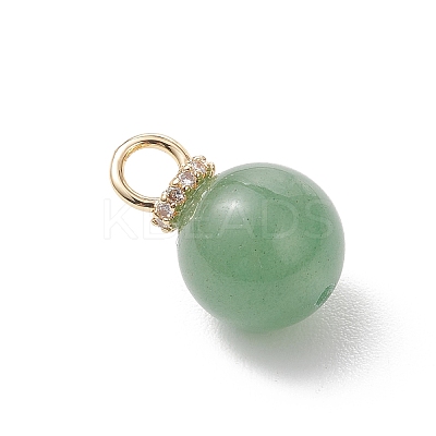 4Pcs 4 Styles Natural Amethyst & Green Aventurine & Rose Quartz & White Jade Pendants PALLOY-JF04936-1