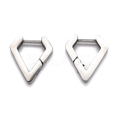 Tarnish Resistant 304 Stainless Steel Huggie Hoop Earrings STAS-H156-17A-P-1