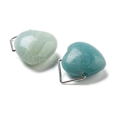 Natural Flower Amazonite Pendants G-K371-02P-07-1