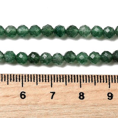Natural Green Strawberry Quartz Beads Strands G-D340-A03-4mm-1