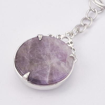Natural Amethyst Keychain KEYC-P041-C019-1