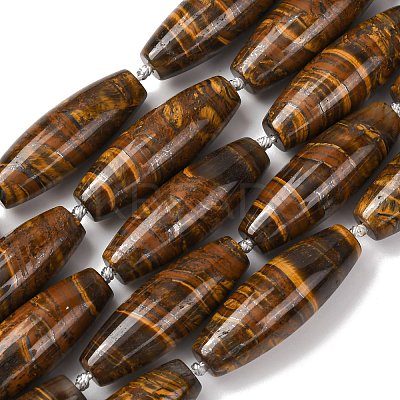 Natura Tiger Iron Beads Strands G-L654-G14-01-1