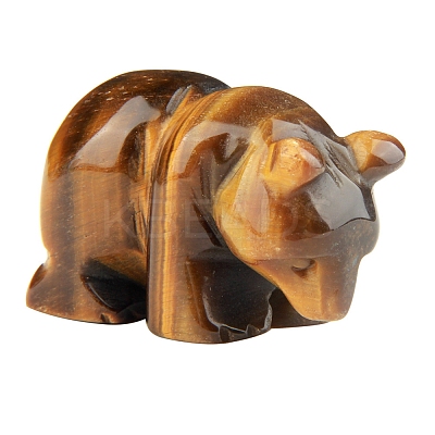 Natural Tiger Eye Bear Display Decorations PW-WG44AF1-02-1