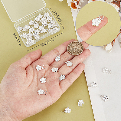 40Pcs Rack Plating Alloy Charms FIND-BBC0003-41S-1