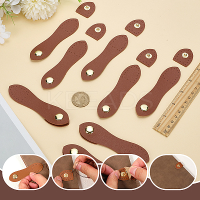 12 Bags Imitation Leather Buckles FIND-AR0006-78-1