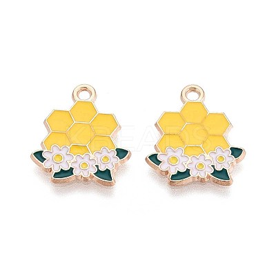 Alloy Enamel Pendants ENAM-T022-61C-1