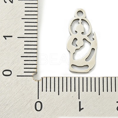 Non-Tarnish 201 Stainless Steel Pendants STAS-M015-04P-1