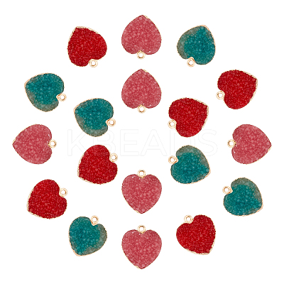 Druzy Resin Pendants DIY-NB0005-16-1