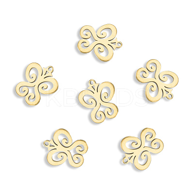 Ion Plating(IP) 201 Stainless Steel Charms STAS-N098-131LG-1