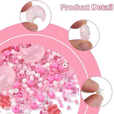 Mixed Styles Glass Beads Strands EGLA-FS0002-63D-1