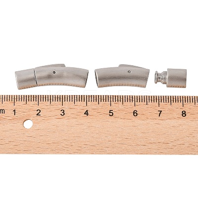 304 Stainless Steel Bayonet Clasps LS-STAS-C041-01-1