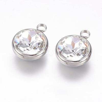 K9 Glass Rhinestone Pendants STAS-F123-26F-1