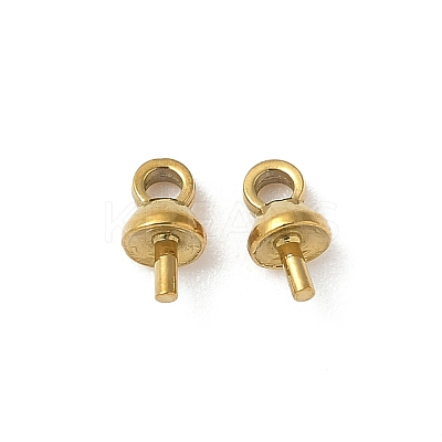 304 Stainless Steel Cup Pearl Peg Bails Pin Pendants STAS-L300-004B-G-1