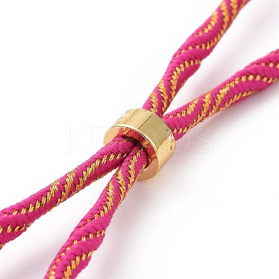 Nylon Cord Silder Bracelets MAK-C003-03G-11-1