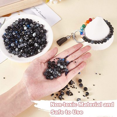 2 Bag Glass Round Beads Set JX547I-1