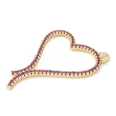 Brass Micro Pave Cubic Zirconia Pendants KK-K298-14G-03-1