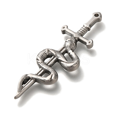 304 Stainless Steel Big Pendants LS-STAS-H223-12AS-1