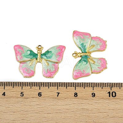 304 Stainless Steel Enamel Pendants STAS-L290-36A-G-1