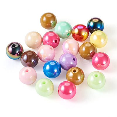 20Pcs Opaque Acrylic Beads OACR-TA0002-97-1