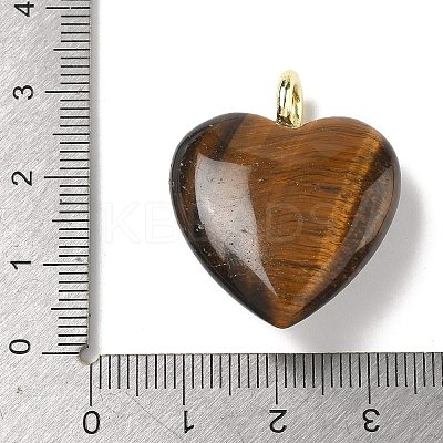 Natural Tiger Eye Pendants G-C274-04D-1