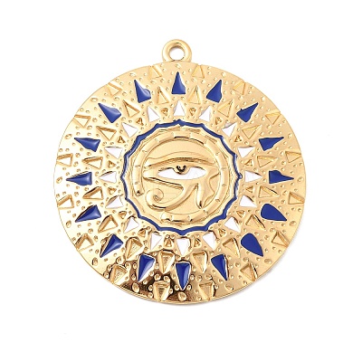 304 Stainless Steel Enamel Pendants LS-STAS-H250-02G-02-1