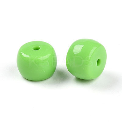 Opaque Acrylic Beads SACR-T017-35D-1