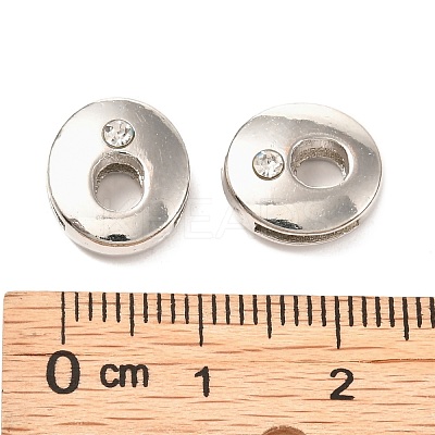 Letter Slider Beads for Watch Band Bracelet Making ALRI-O012-O-NR-1