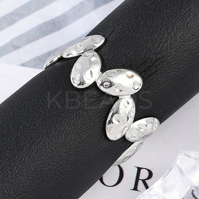 304 Stainless Steel Open Cuff Rings for Women RJEW-A056-02P-1