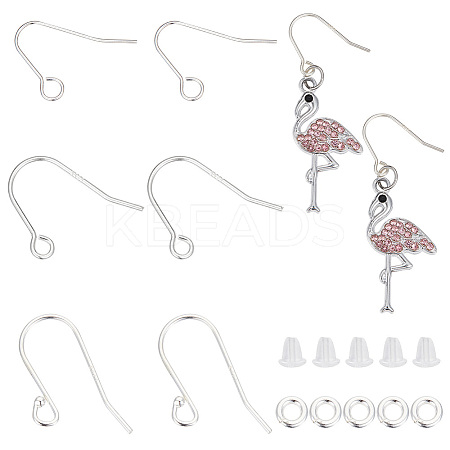 6 Pairs 3 Style 925 Sterling Silver Earring Hooks FIND-GO0001-70-1