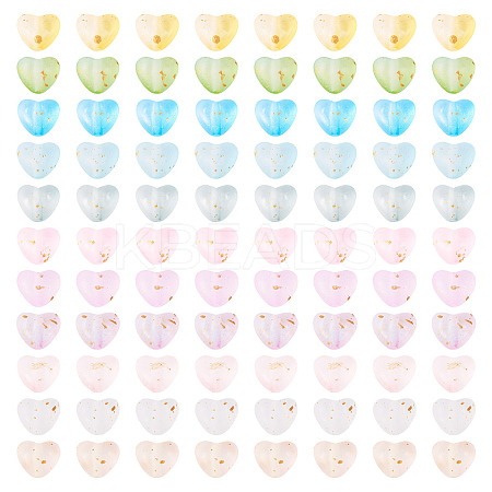 110Pcs 11 Colors Frosted Transparent Acrylic Beads OACR-TA0003-52-1