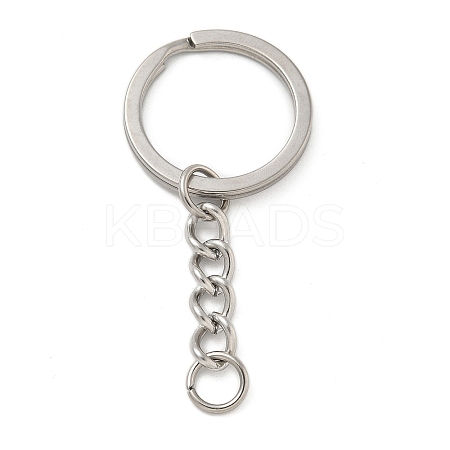 304 Stainless Steel Split Key Rings LS-KEYC-M035-02P-1