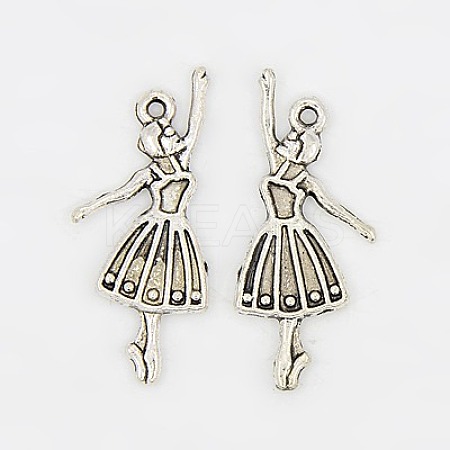 Alloy Dancer Charm Pendant LS-TIBEP-3773-AS-LF-1