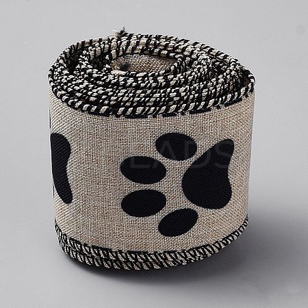 5 Yards Polyester Ribbon OCOR-WH0101-204C-1