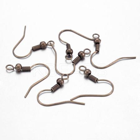 Brass Earring Hooks KK-Q361-AB-1