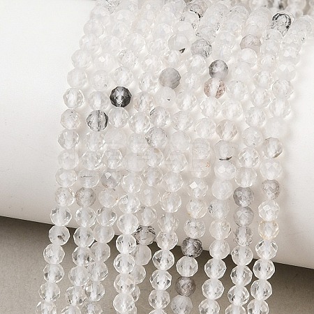 Natural Herkimer Diamond Beads Strands GG-NH0014-D03-3mm-1