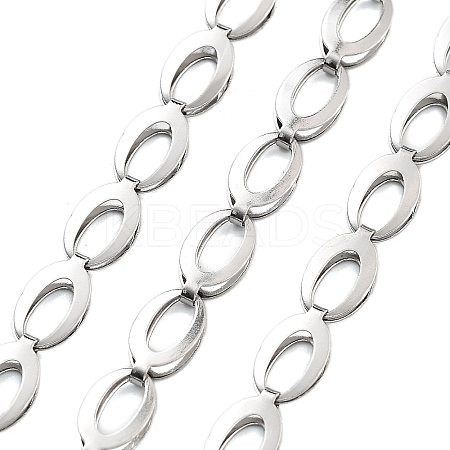 Tarnish Resistant Vacuum Plating 304 Stainless Steel Link Chains CHS-H026-16P-1