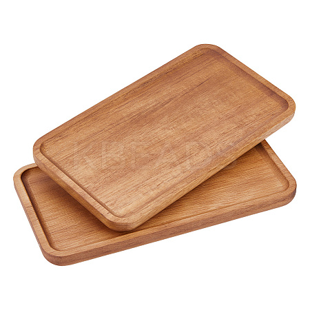 Acacia Wooden Serving Trays AJEW-WH0455-139A-1